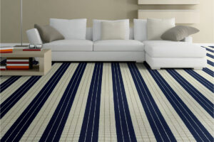 Go Vertical With Striped Carpeting